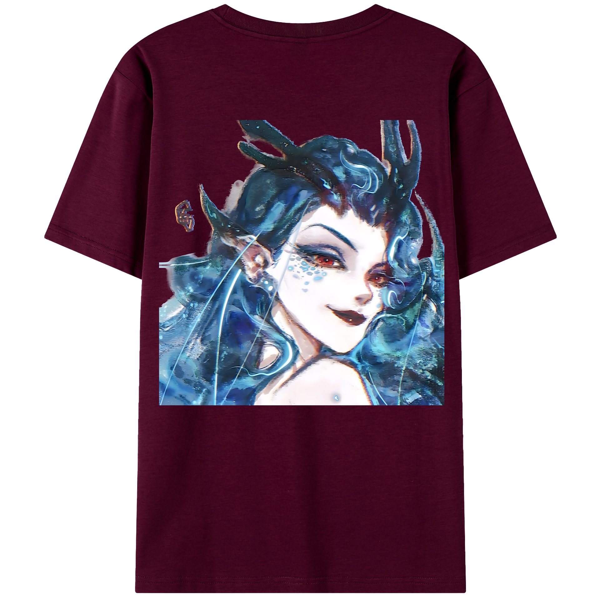 （画像用） Ne Zha 2 ナタ 魔童の大暴れ レディース半袖Tシャツ(バックプリント)
